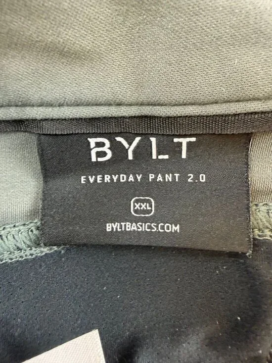 BYLT Premium Basics Everyday Pant 2.0 Men's Size XXL (38*30) Gray Slim Fit Stret - Picture 3 of 9